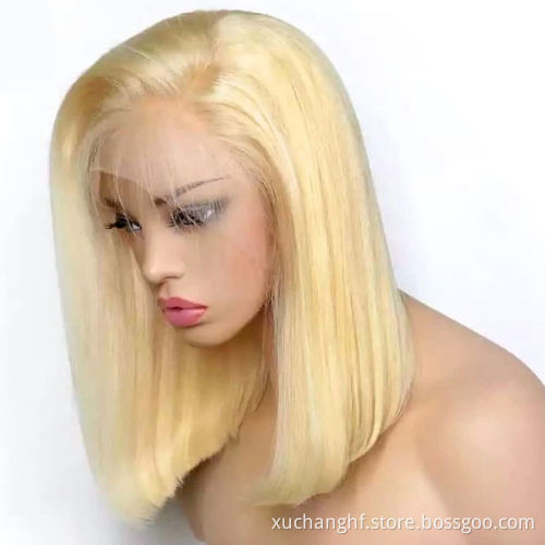 beauty supplies 13x4 4x4 HD Lace Front Wigs Short Transparent Lace Frontal Wig 613 Wig Human Hair Swiss Lace Wholesale Prices
